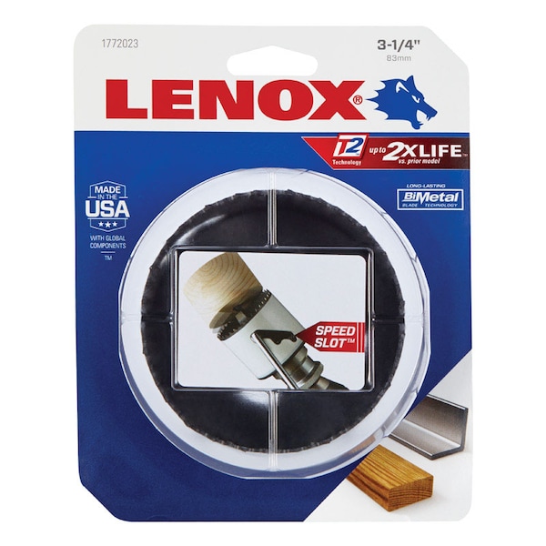 Lenox Lenox 3-1/4 in. Bi-Metal Hole Saw 1 pk - 2060602