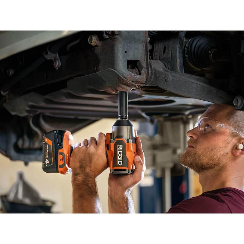 Kit combinado RIDGID 18V sin escobillas inalámbrico de 9 herramientas con (2) baterías de salida máxima de 2.0 Ah y (1) de 4.0 Ah, cargador y bolsa de herramientas - R96265N