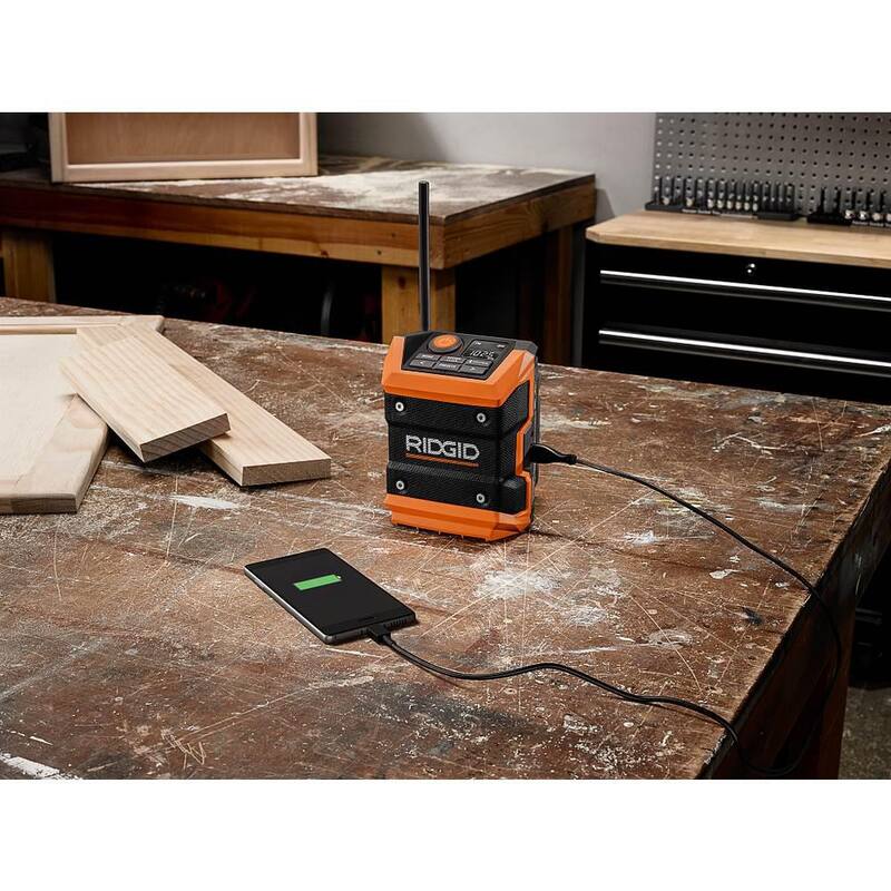 RIDGID Kit de Combo Inalámbrico sin Escobillas de 18V con 7 Herramientas, una Batería de 2.0 Ah, dos Baterías de 4.0 Ah y Cargador - R9258SB