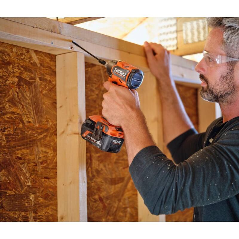 RIDGID 18V Juego de Combos de 9 Herramientas con Tecnología Brushless y Baterías de Salida Máximas de 6.0 Ah y 2.0 Ah con Cargador - R96267