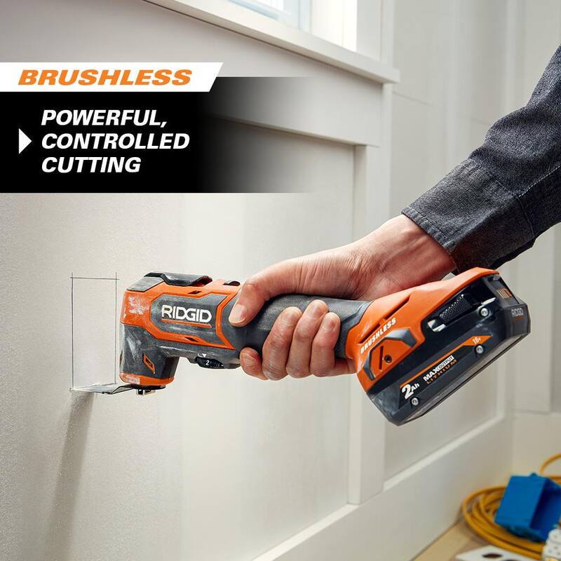 Juego de herramientas combo RIDGID 18V Brushless con sierra alternante y multiherramienta (Herramientas solamente) - R960261SB2N