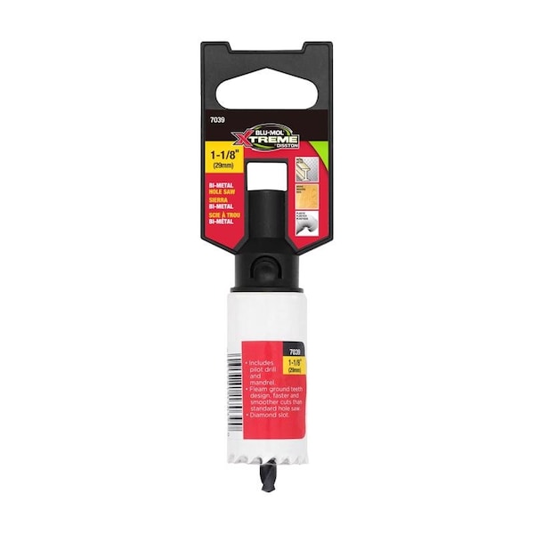 Blumol Blu-Mol Xtreme 1-1/8 in. Bi-Metal Hole Saw 1 pk - E0217039
