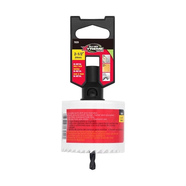 Blu-Mol Xtreme Blu-Mol Xtreme 2-1/2 in. Bi-Metal Hole Saw 1 pk - E0217029