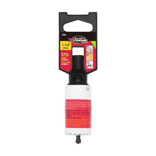 Blu-Mol Xtreme Blu-Mol Xtreme 1-1/4 in. Bi-Metal Hole Saw 1 pk - E0217038