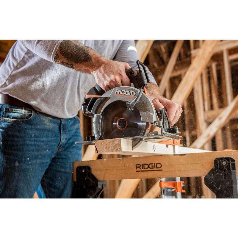 Juego combinado de herramientas inalámbricas para carpintería RIDGID de 18V con 3 herramientas, (2) baterías de 2.0 Ah y cargador - R92162SB4N