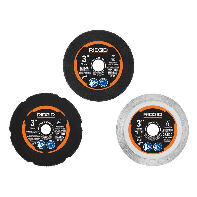 Kit combo inalámbrico con tecnología brushless de 18V de RIDGID que incluye sierra multi-material SubCompact y esmeriladora angular (Solo herramientas) - R87547B-R86047B
