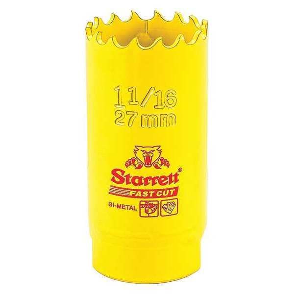 Starrett Bi-Metal Fast Cut Hole Saw 1-1/16" (27mm) - FCH0116-G