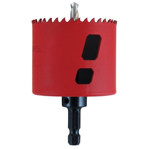 Morse MORSE MHSA33C/TAC33 Hole Saw, 3/8 in Arbor, 1-15/16 in D Cutting, HSS Cutting Edge - MHSA33C/TAC33