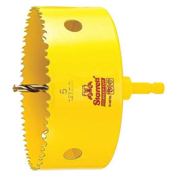 Starrett 5" (127mm) Bi-Metal HSS Hole Saw with Arbor - ADCH0500