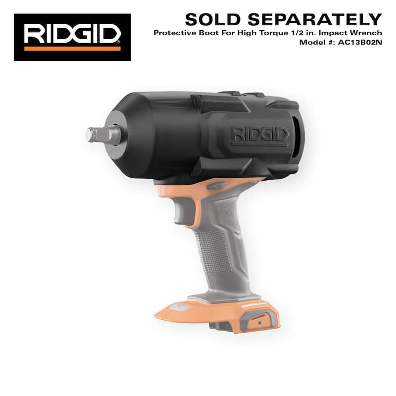 Kit combinado inalámbrico RIDGID 18V Brushless de 2 herramientas con llave de impacto de alto torque, amoladora angular, batería de 4.0 Ah y cargador - R86212KN-R86047B