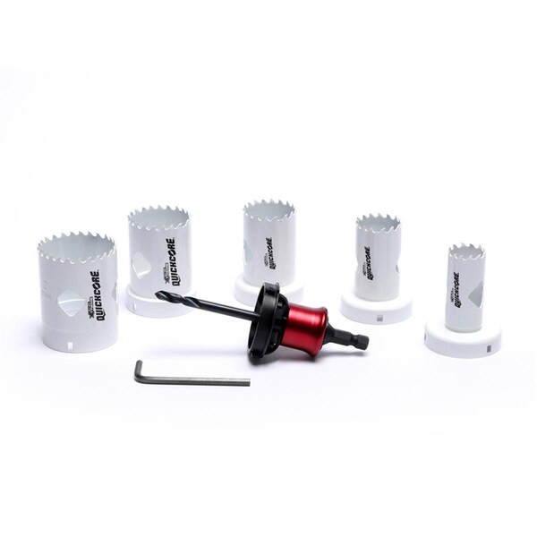 Caracteristicas Anadidas QuickCore Bi-Metal Hole Saw Set, 7 Piece - CA2188239