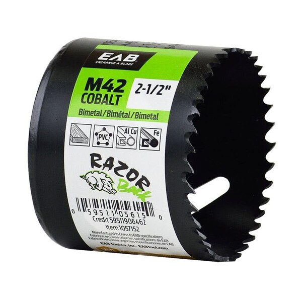 Swivel 2.5 in. M42 Industrial Hole Saw - Recyclable Exchangeable - SW3364612