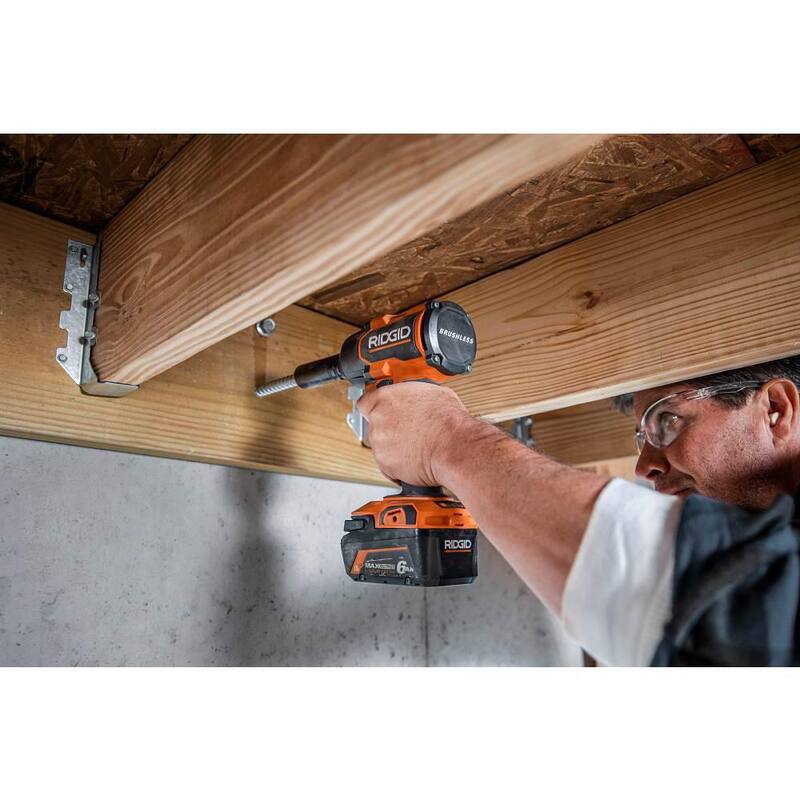 Juego de combo de 2 herramientas inalámbricas RIDGID 18V Brushless con llave de impacto de alto torque y llave de impacto de medio torque (solo herramientas) - R86212B-R86012B