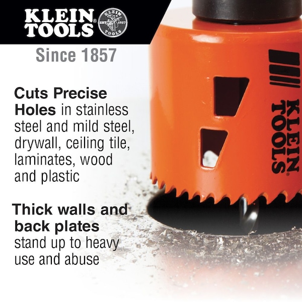 Klein Tools Bi-Metal Hole Saw, 2-3/4-Inch - 31944