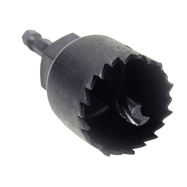 Vulcan Hole Saw, 1 in Dia, 3/4 in D Cutting, 3 in Arbor, HCS Cutting Edge, 3 in Pilot Drill - 940991OR