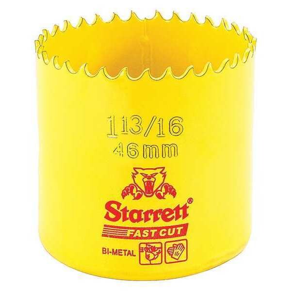 Starrett Bi-Metal Fast Cut Hole Saw 1-13/16" (46mm) - FCH1136-G