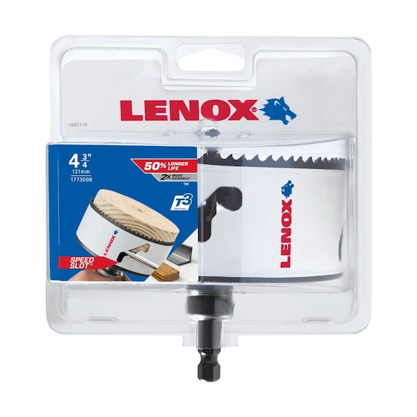 Lenox Lenox Speed Slot 4-3/4 in. Bi-Metal Hole Saw 1 pc - 1773008