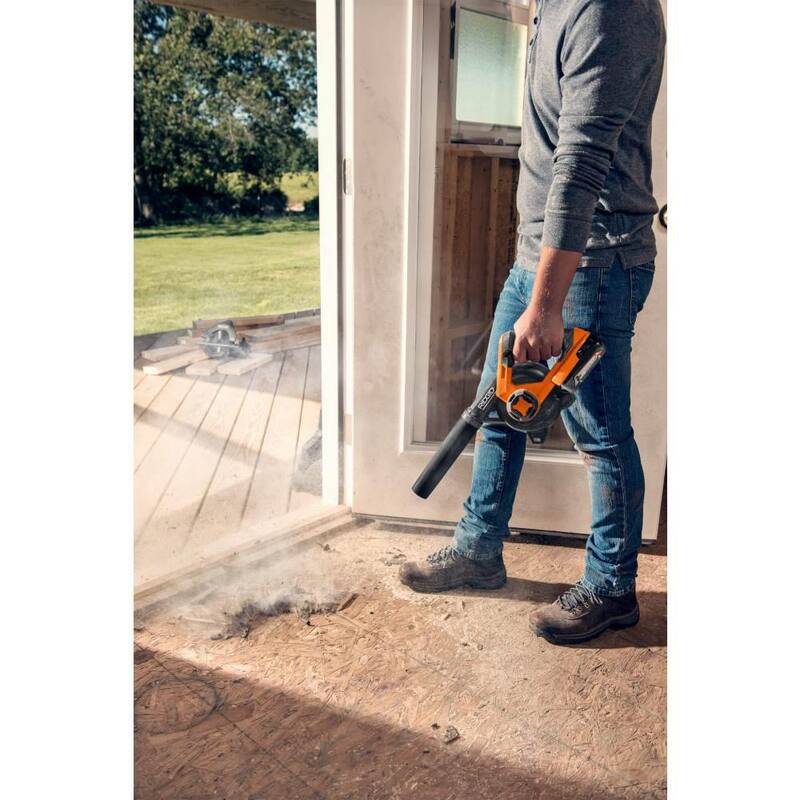 Juego de herramientas inalámbricas RIDGID de 18V de 3 piezas con sierra multi-material SubCompact sin escobillas, pistola de calafateo y soplador compacto para sitios de trabajo (solo herramientas) - R87547B-R84044B-R86043B