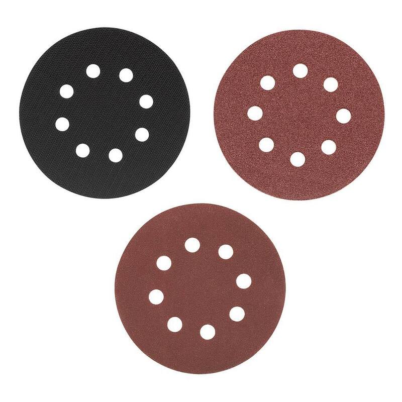 Clavadora inalámbrica sin escobillas de 18V RIDGID de calibre 18 de 2-1/8 pulgadas con Lijadora Orbital Aleatoria inalámbrica de 5 pulgadas de 18V (Herramientas solamente) - R09891B-R8606B