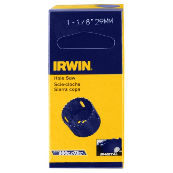 Irwin 1-1/8" Bi-Metal Hole Saw - 373118BX