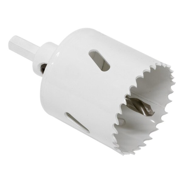 Vulcan Hole Saw with Arbor Hanager, 3 in Dia, 1-7/8 in D Cutting, 4/6 TPI, HSS Cutting Edge - 962531OR