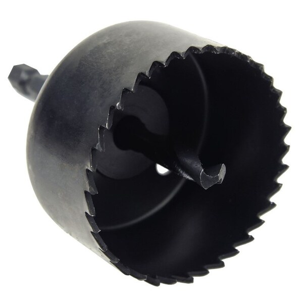 Vulcan Hole Saw, 1-1/2 in Dia, 3/4 in D Cutting, 3 in Arbor, HCS Cutting Edge, 3 in Pilot Drill - 941371OR