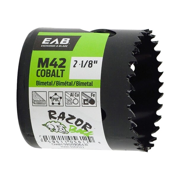 Razor Back 2.12 in. M42 Industrial Hole Saw - Recyclable Exchangeable - 1057122