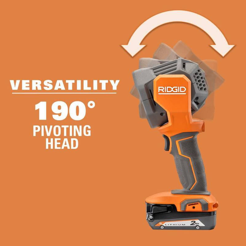 Juego de combo inalámbrico RIDGID 18V Brushless de 2 herramientas con llave de impacto de alto torque, foco LED, batería de 4.0 Ah y cargador - R86212KN-R8699B
