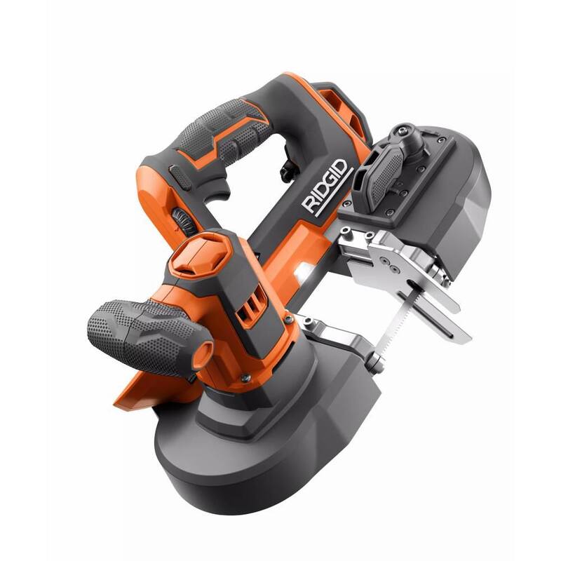 Kit combo inalámbrico de 2 herramientas RIDGID 18V con sierra de banda compacta, sierra multi-material sin escobillas SubCompact, batería de 2.0 Ah y cargador - R8604B-R87547B-AC9302