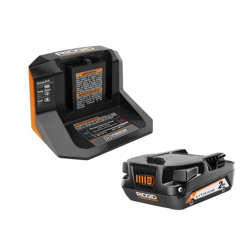 Kit combo inalámbrico de 2 herramientas RIDGID 18V con sierra de banda compacta, sierra multi-material sin escobillas SubCompact, batería de 2.0 Ah y cargador - R8604B-R87547B-AC9302