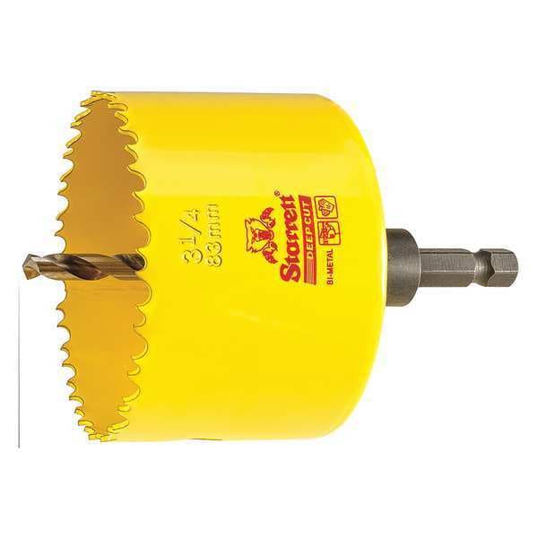 Starrett 3-1/4" (83mm) Bi-Metal HSS Hole Saw with Arbor - ADCH0314