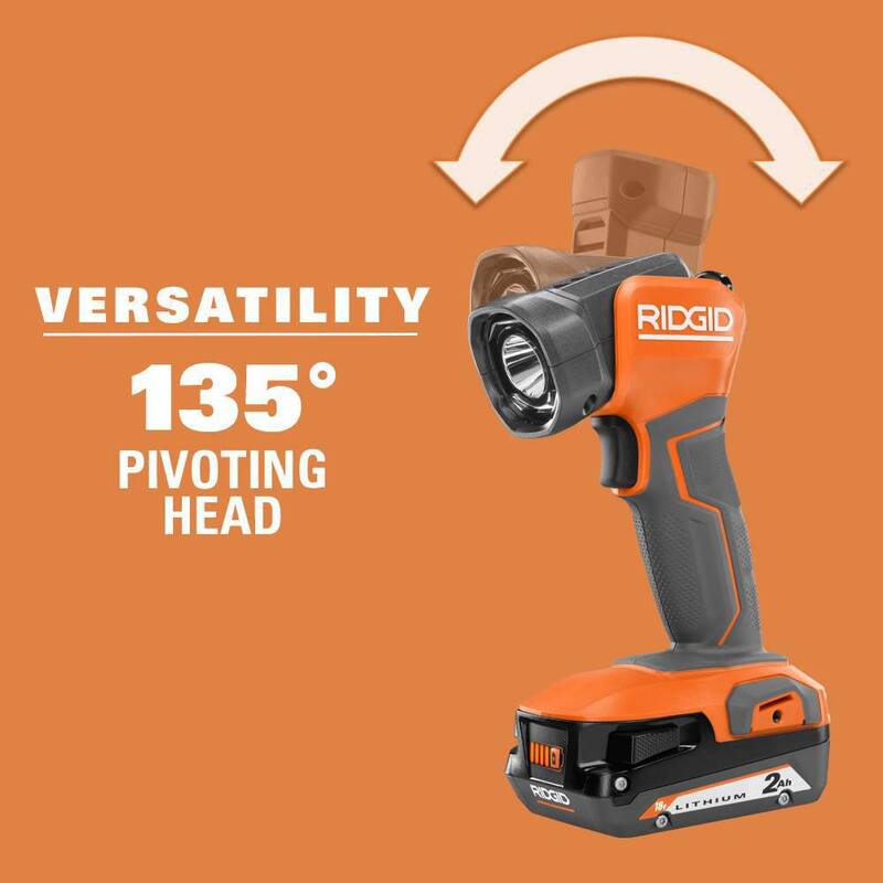 Kit combo de 3 herramientas inalámbricas sin escobillas RIDGID de 18V con taladro percutor, destornillador de impacto, luz de trabajo LED, (2) baterías, cargador y bolsa - R9208-R8695B