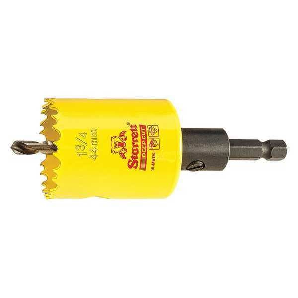 Starrett 1-3/4" (44mm) Bi-Metal HSS Hole Saw with Arbor - ADCH0134