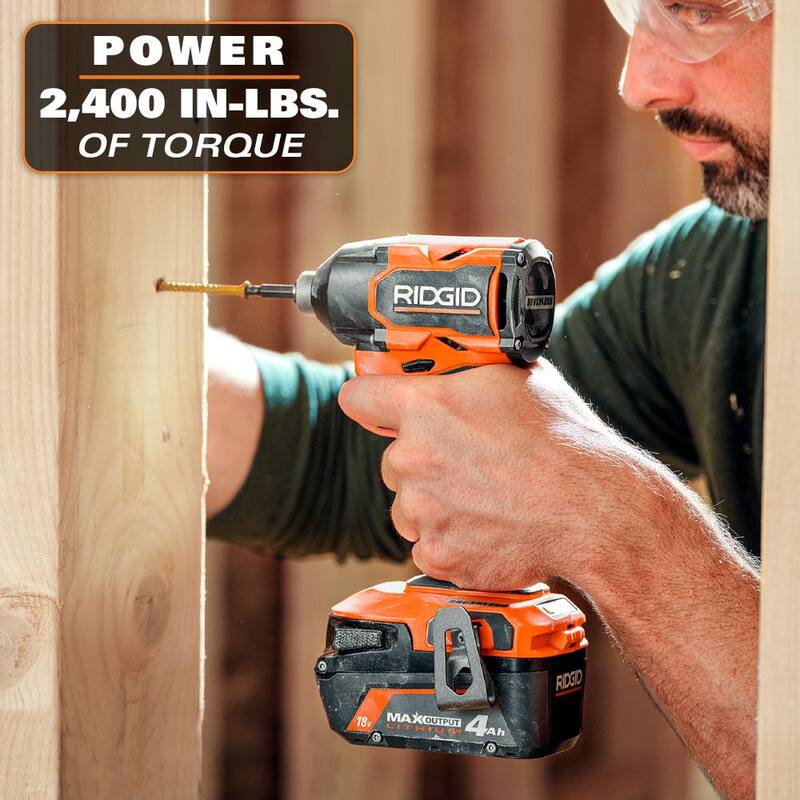 RIDGID 18V Kit de Combo de 2 Herramientas Brushless con Baterías de salida MAX de 6.0 Ah y 4.0 Ah, Cargador, Estuche Rígido y Sierra Circular de 7-1/4 pulg - R92082-R8657B