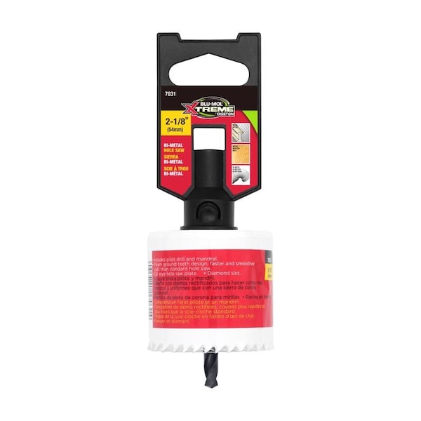 Blu-Mol Xtreme Blu-Mol Xtreme 2-1/8 in. Bi-Metal Hole Saw 1 pk - E0217031