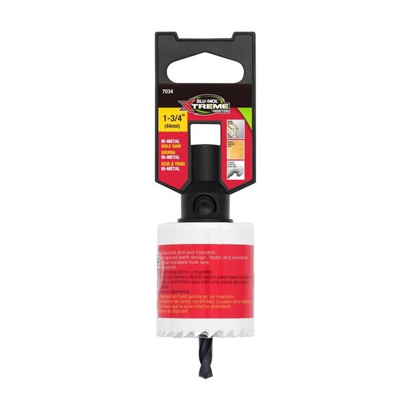 Blu-Mol Xtreme Blu-Mol Xtreme 1-3/4 in. Bi-Metal Hole Saw 1 pk - E0217034