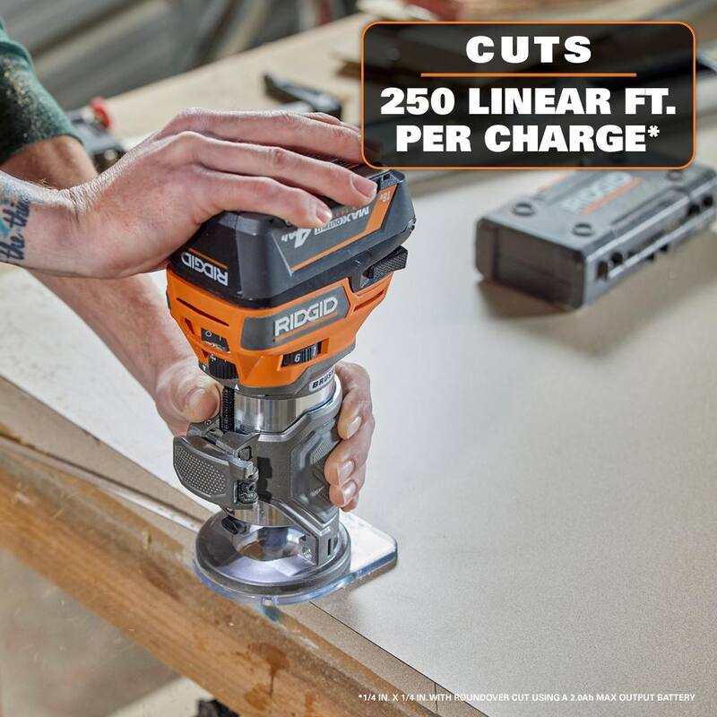 Juego de combo de 2 herramientas Brushless de 18V de RIDGID con Router compacto y Sierra de calar (Solo herramientas) - R860444B-R86344B
