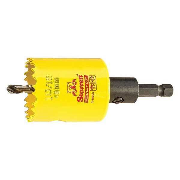 Starrett 1-13/16" (46mm) Bi-Metal HSS Hole Saw with Arbor - ADCH1136