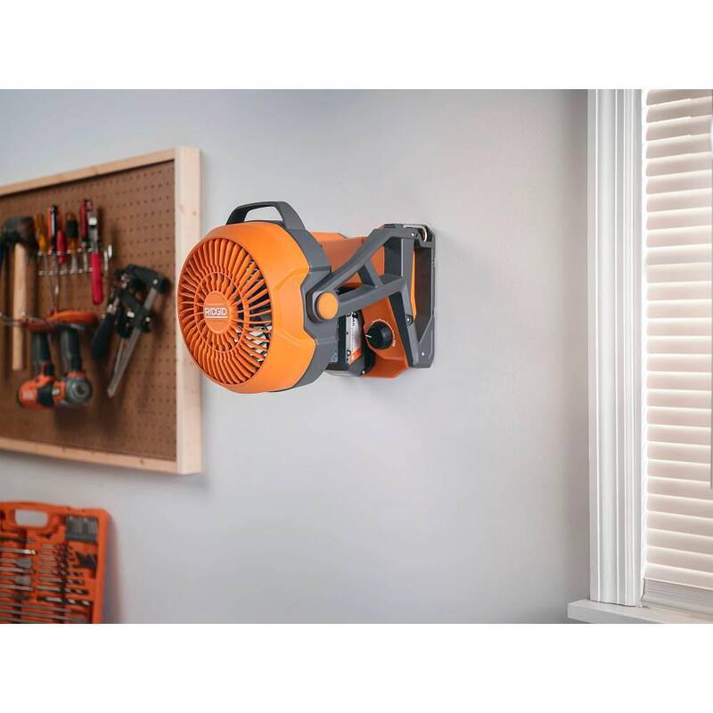 Kit combinado de 3 herramientas inalámbricas RIDGID 18V con inversor de corriente alterna, ventilador, luz LED y baterías de 4.0 y 2.0 Ah - AC86097-AC8400802-AC87004-R8699B-R860721