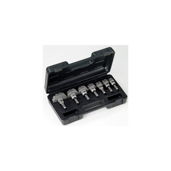 Champion Cutting Tool CT5 10 Piece Master Electrical Carbide Tipped Hole Cutter Set: 7/8in, 1-1/8in, 1-3/8in - CHA CT5P-ELECTRICAL-1