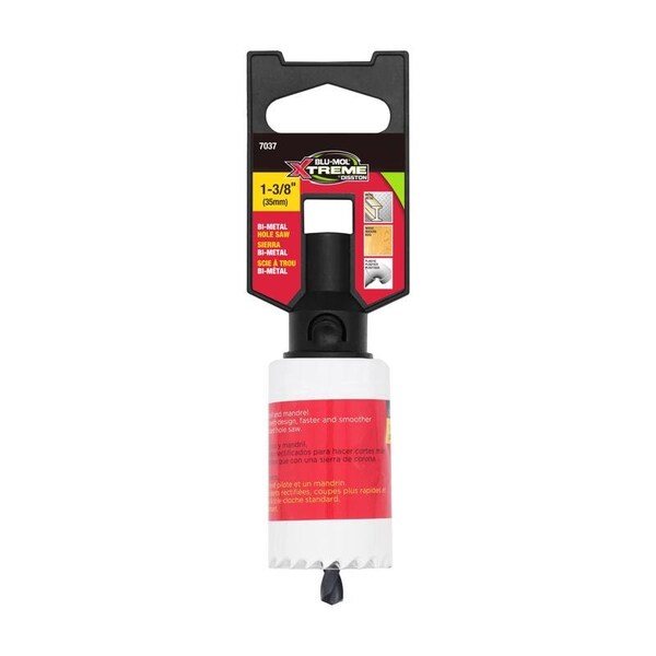 Blu-Mol Xtreme Blu-Mol Xtreme 1-3/8 in. Bi-Metal Hole Saw 1 pk - E0217037