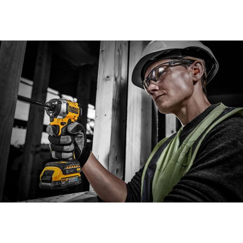 KIT de DESTORNILLADOR de IMPACTO compacto sin escobillas DEWALT ATOMIC de 20 voltios de iones de litio máximo con batería de 1.7 Ah y cargador - DCF850E1
