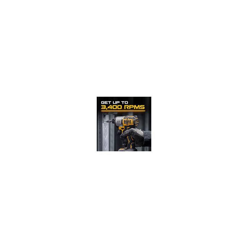 DEWALT 20-Volt MAX XR Juego de Impacto Inalámbrico sin escobillas de litio de 1/4 de pulgada y 3 velocidades con (2) baterías de 5.0 Ah, cargador y bolsa - DCF845P2
