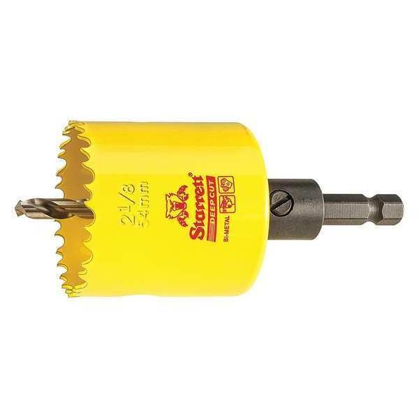 Starrett 2-1/8" (54mm) Bi-Metal HSS Hole Saw with Arbor - ADCH0218