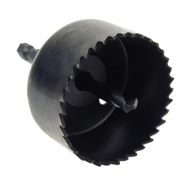Vulcan Hole Saw, 2 in Dia, 3/4 in D Cutting, 3 in Arbor, HCS Cutting Edge, 3 in Pilot Drill - 941881OR