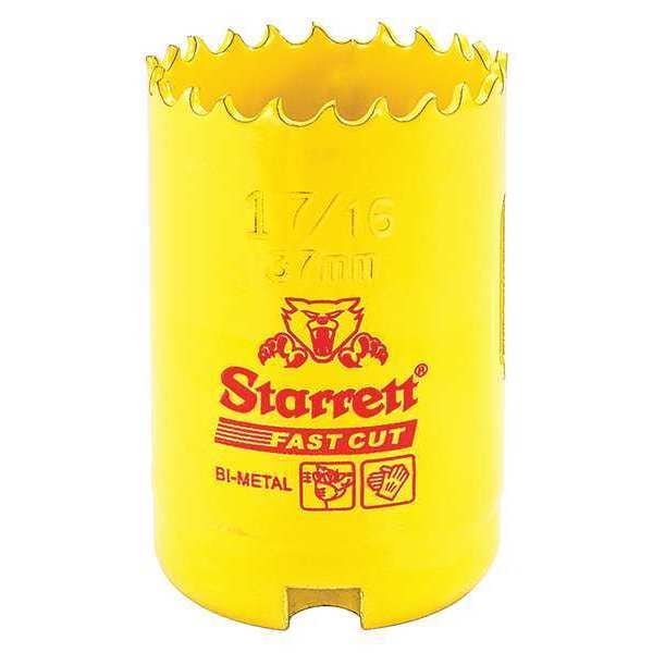 Starrett Bi-Metal Fast Cut Hole Saw 1-7/16" (37mm) - FCH0176-G