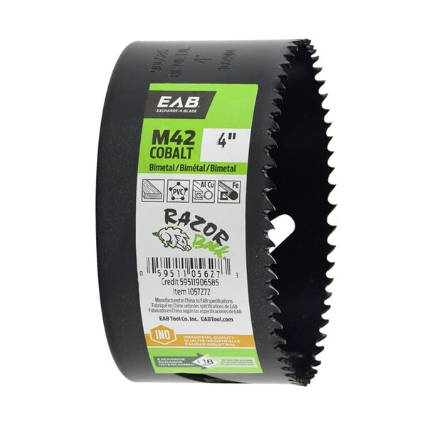 Swivel 4 in. M42 Industrial Hole Saw - Recyclable Exchangeable - SW3357619