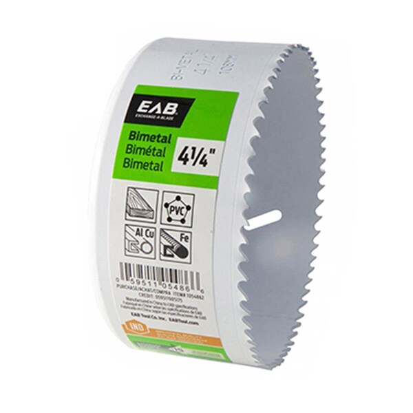 Eab Tool Usa 4.25 in. M3 Bi-Metal Industrial Hole Saw, 4PK - 257276