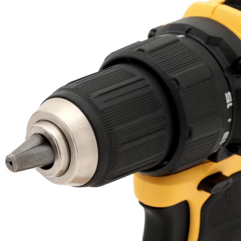 DEWALT ATOMIC 20V MAX Taladro/destornillador inalámbrico y sin escobillas compacto de 1/2 pulgadas, trinquete de 1/2 pulgadas y batería compacta de 20V 4.0Ah - DCD708BW512B240