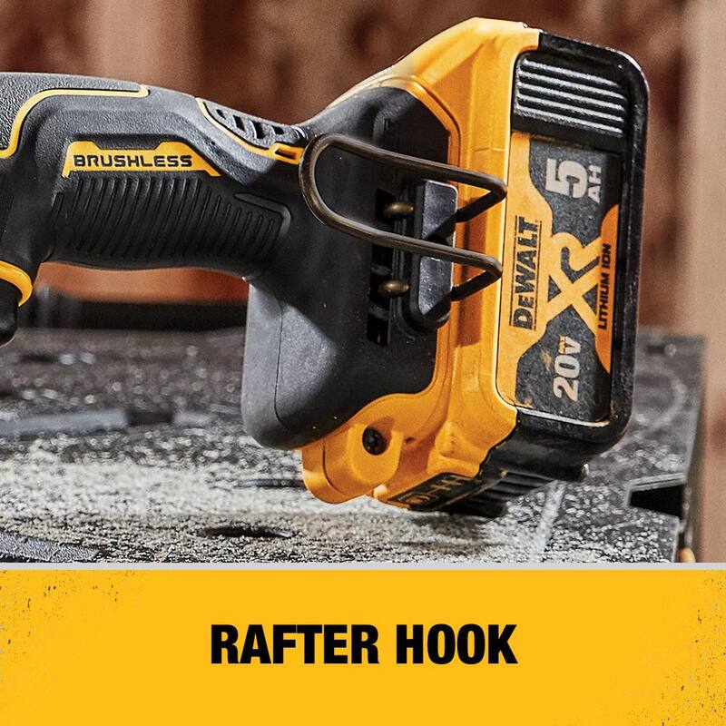 DEWALT ATOMIC Juego de Impact Driver inalámbrico compacto sin escobillas de 20V MAX y sierra reciprocante compacta sin escobillas de 20V - DCF809C2W369B